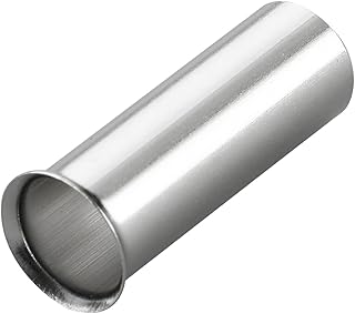 Baomain AWG 8 / 10mm² Long: 15mm (.591") Wire Copper Crimp Connector Non Insulated Ferrule Pin Cord End Terminal EN10-15mm 100pcs