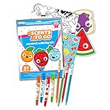 Scents to Go Smencils Kit - 51 Pieces - Scented Color Pencils, Gel Crayons, Scratch & Sniff Stickers w/Coloring Sheets
