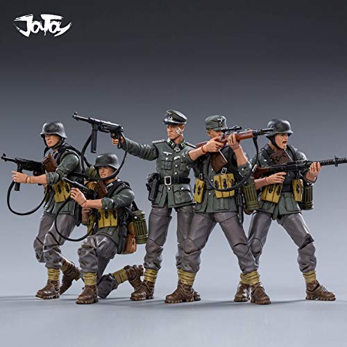 JoyToy 1/18 WWII Mountain Division (Wehrmacht) 5pcs Set PVC Action Figures Military Soldiers Model Toys JT0456 JoyToy 1/18 WWII Mountain Division (Wehrmacht) 5pcs Set PVC Action Figures Military Soldiers Model Toys JT0456