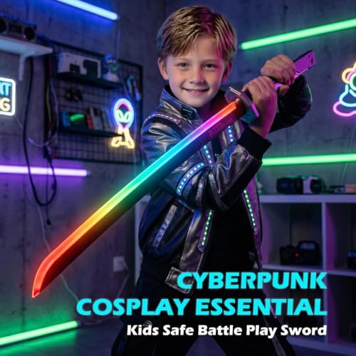 Mevara Glowing LED Cyber Samurai Katana Blade - Image 6