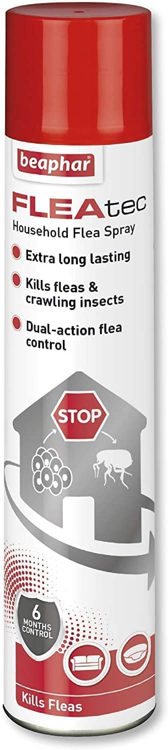 Beaphar FLEAtec Household Flea Spray For The Home 600ml Flea Spray For House, Insect Spray, House Flea Spray