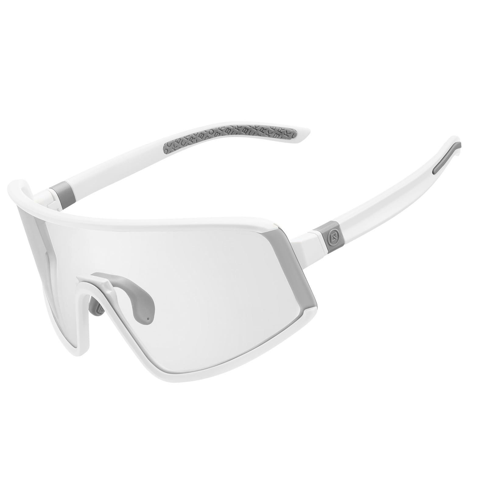 ROCKBROS Photochromic Cycling Sunglasses UV400 Transparent TR90 Frame Fashion Windproof for Running, Fishing, Golf