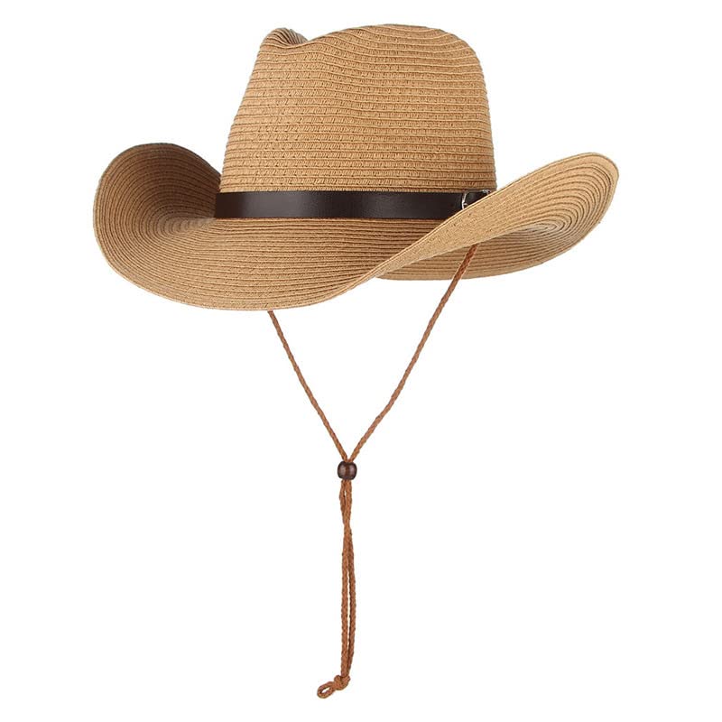 Sombrero Vaquero de Paja con Ala Ancha para Hombre y Mujer