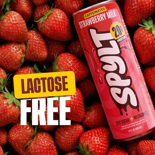 Image of Spylt Strawberry Milk Protein Shake, 20g, 60mg Caffeine, 12 Pack