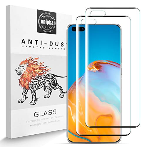 Brotect Pellicola In Vetro Ibrido AirGlass Per Huawei P40 Pro (SOLO Fotocamera Posteriore) - 3 Pezzi, Durezza 9H, Anti Graffio, Made In Germany