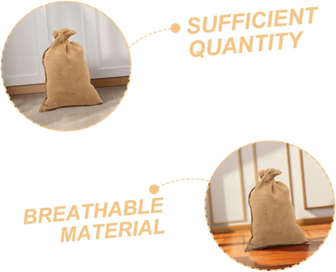 6pcs Thick Potato Sack Large Capacity Reusable Gardening Bags for Vegetable Storage Bulk Tote Bag Made of Jute for Potato Race