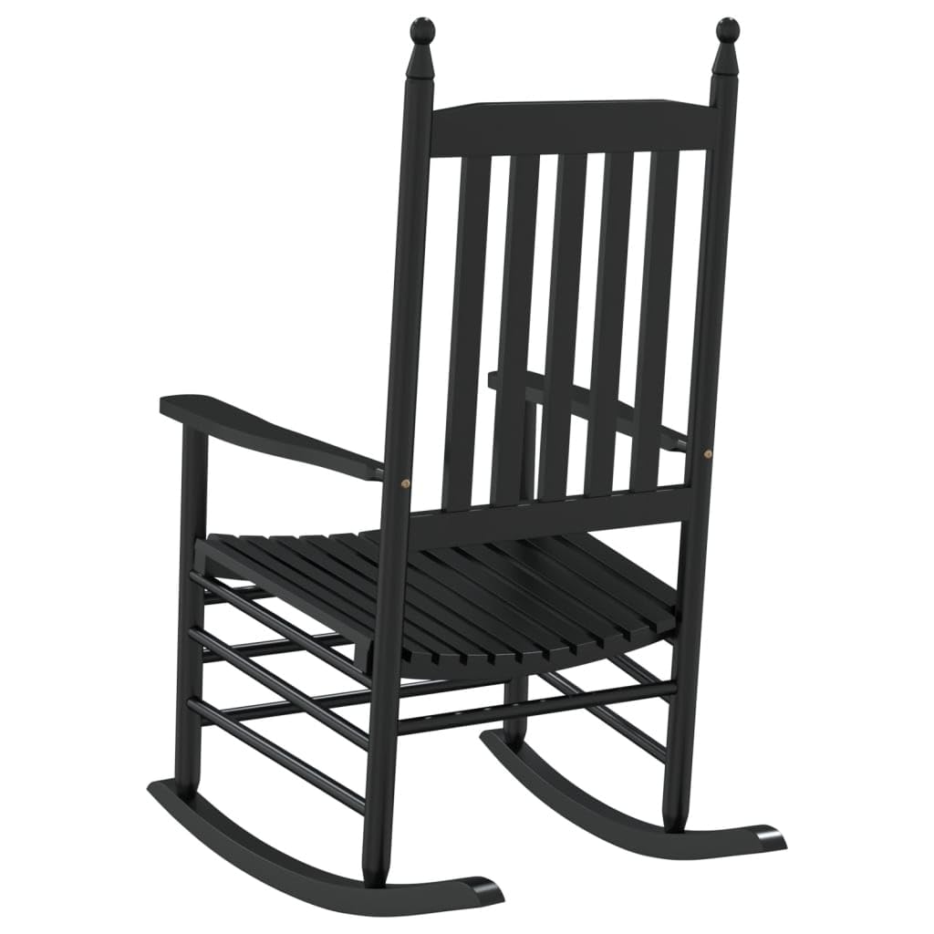 Mecedora vidaXL de Madera Maciza de Álamo Negro, Banco Balancín para Aire Libre