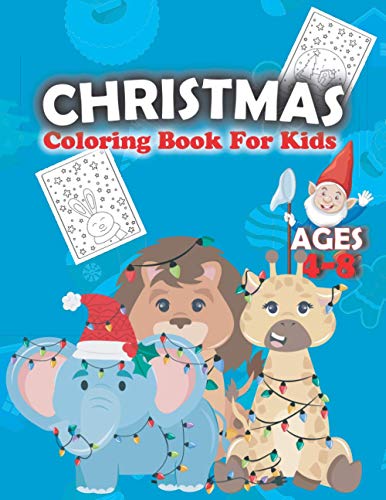 Christmas Coloring Book For Kids Ages 4-8: Easy and Cute Christmas Holiday Coloring Designs for Children, Santa, Truck, Elf..., 30 Pages Ready To Be ... Ultimate Christmas Coloring Books Bundle) image 3