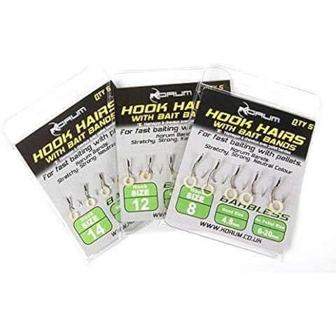 Korum Hook Hairs with Bait Bands (Size 16) Cover