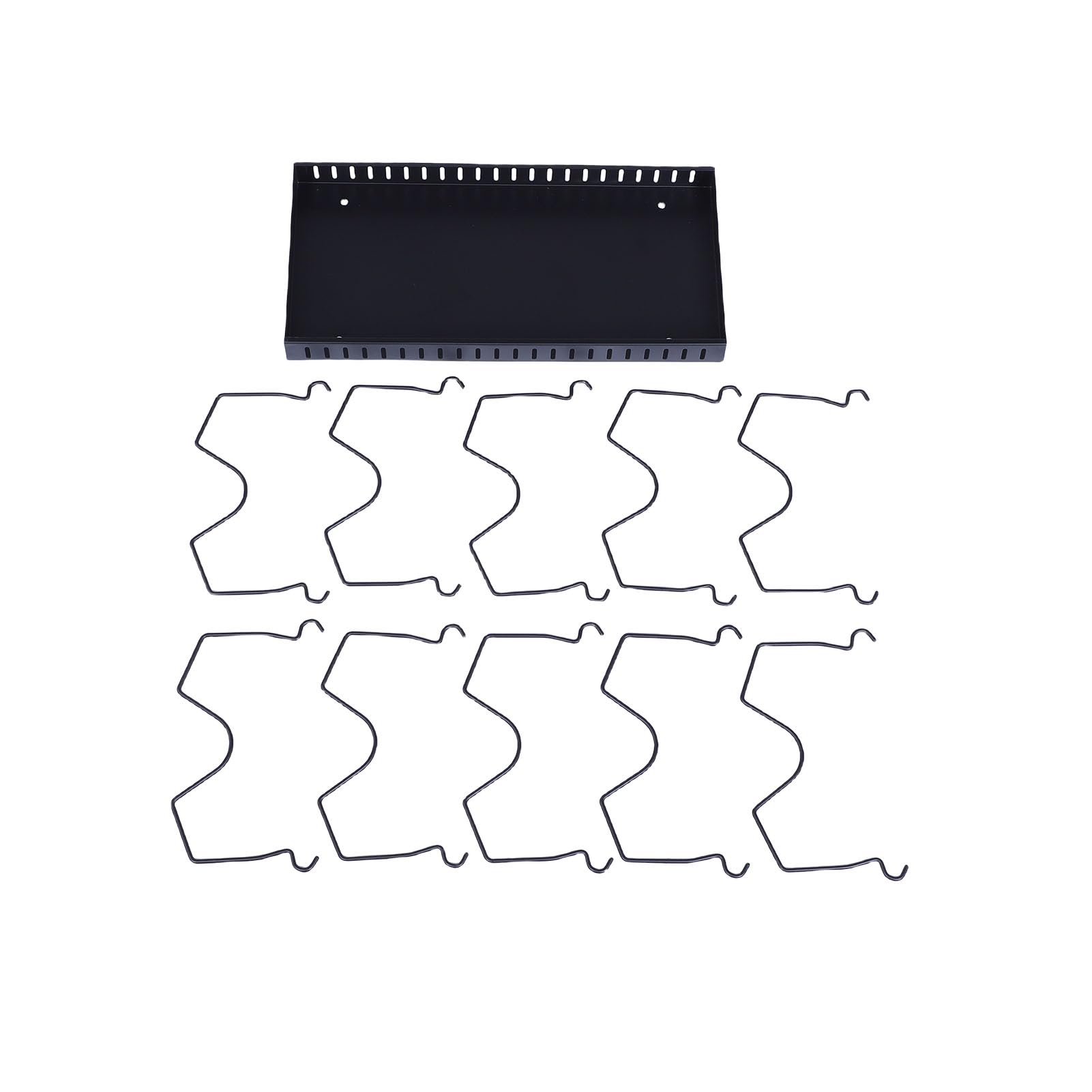 2 Piezas Organizador de Ollas y Sartenes Debajo del Gabinete con Estantes Ajustables para Organización de la Cocina Soporte de Tapa de Olla Ampliable Profundo de Acero Al Carbono (BLACK)