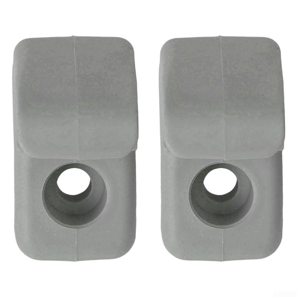Supporto per aletta parasole auto per Fiat Grande Punto - plastica ABS, grigio, OEM 735478275/7355399311/735539312/735280780, confezione da 2