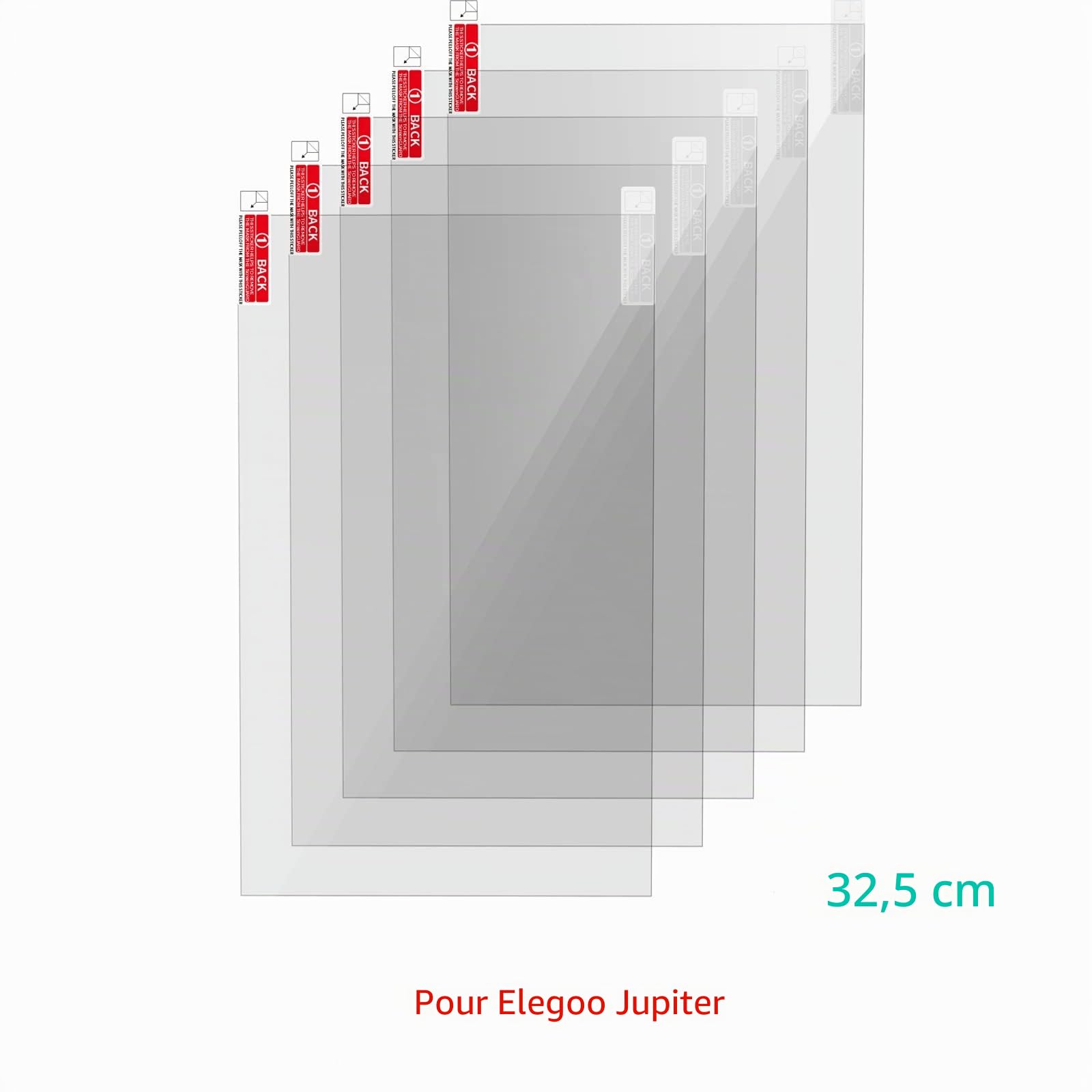 KOYOFEI 5PCS Protecteur Écran pour Imprimantes 3D LCD Résine, Film Protection Écran pour ELEGOO Jupiter, Jupiter SE 12.8 pouces 6K Resin Mono Screen LCD Imprimantes 3D