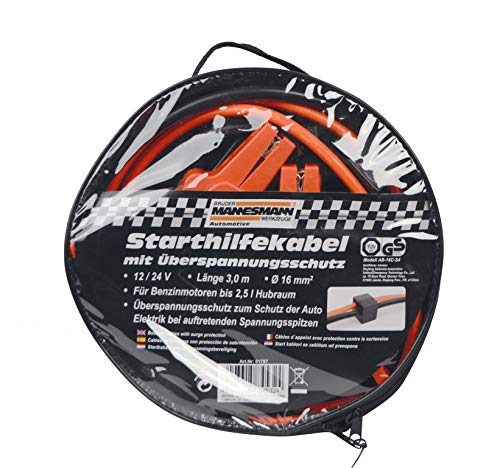 Brüder Mannesmann Werkzeuge M01787 Câble de démarrage dans un sac rond 16 mm