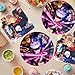 ShrooFit 40Pcs For Jujutsu Manga Kaisen Party Supplies include 20 plates, 20 napkins for the For Jujutsu Manga Kaisen birthday party decoration