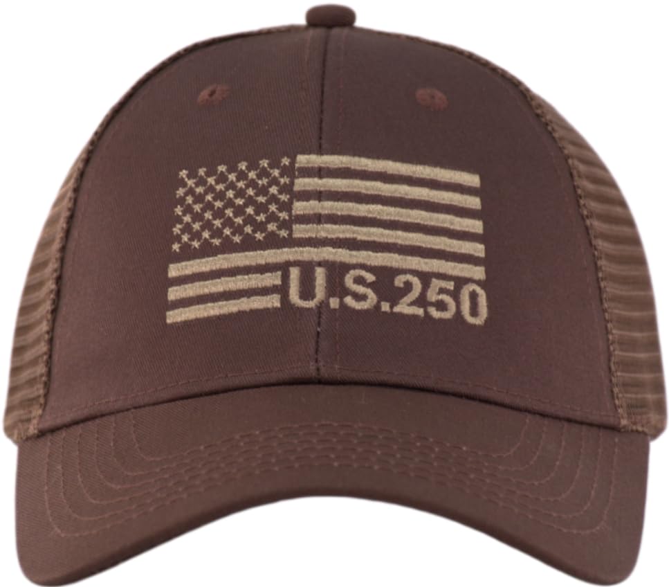 Image of American Flag Trucker Cap, Regular & XL-3XL, Big Head Snapback Patriotic Baseball Hat (Up to Size 8)