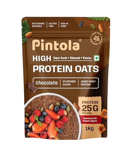 Healthy Meal Prep Ideas for the Week 3 PINTOLA 25g High Protein Oats 1kg, Dark Chocolate,No Refined Suga...