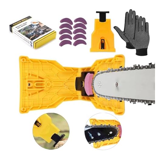 Affilatrice per motoseghe,Set Di Affilatrici per Motoseghe con 8 pietre per Affilare,per tutti i tipi di motoseghe affilatrice a catena,Strumenti Rapidi per La Lavorazione del Legno per Taglialegna