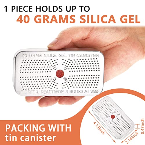 40 Gram Silica Gel Dehumidifier Desiccant Silica Gel Canister Reusable