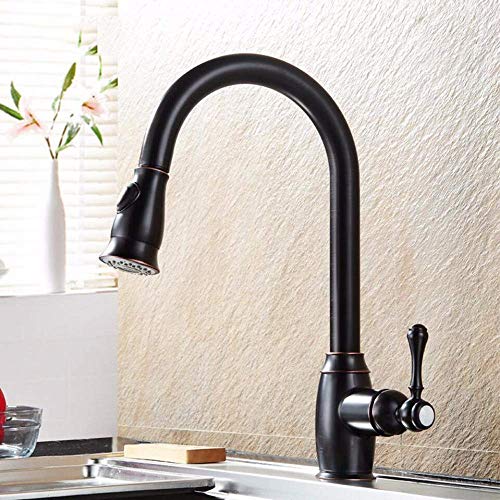 Mitigeur évier de cuisine cuivre noir finis les lavages difficiles