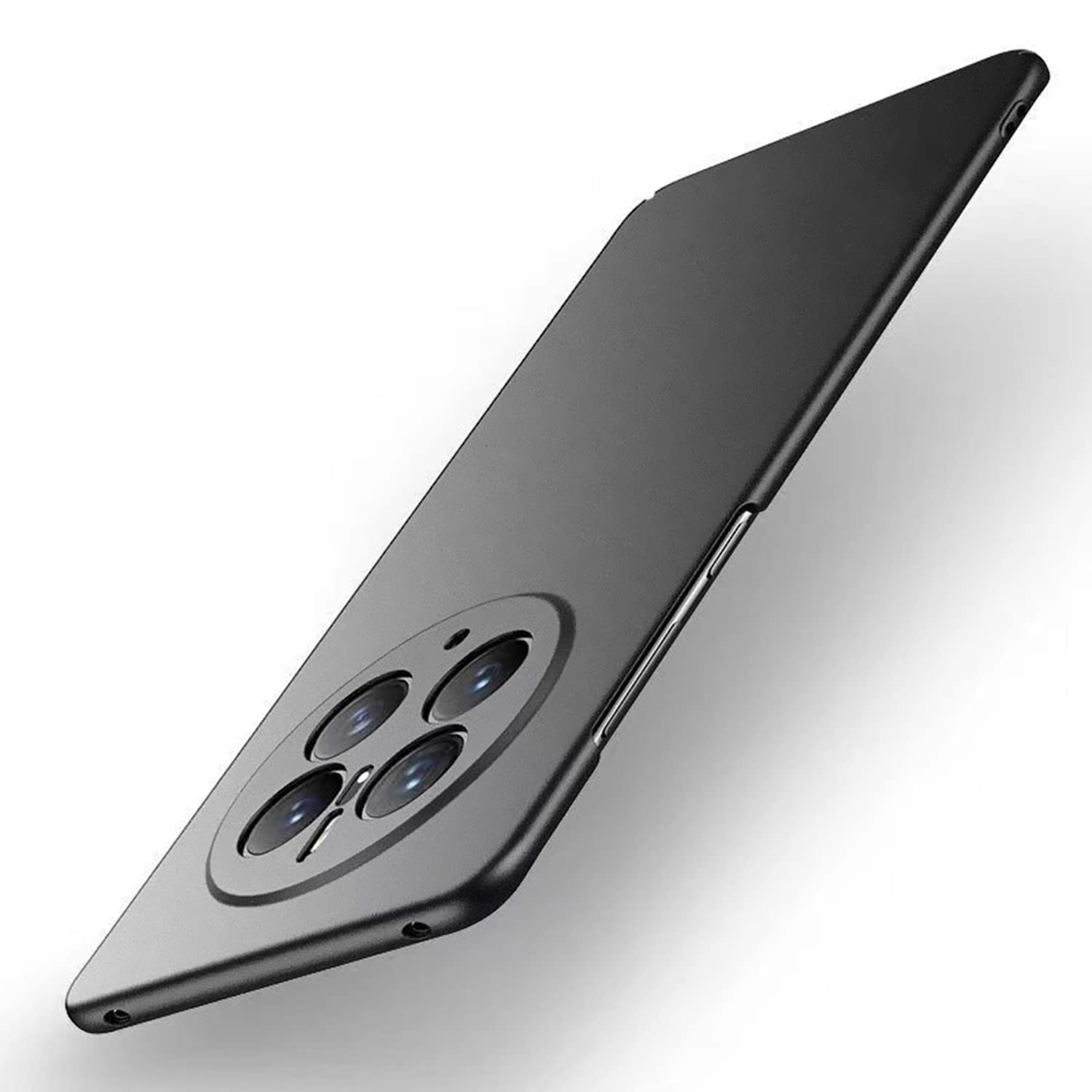 Custodia HAOYE Per Huawei Mate 50 Pro Con Anello Supporto 360° – Silicone Morbido TPU Design Galvanico Elegante (Nero) - 2