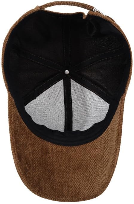 Molodo Corduroy Baseball Cap for Women Chic Bow Tie Headwear Trucker Hats Outdoor image 5