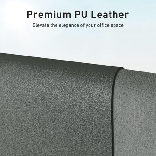 Image of Aothia Leather Desk Pad Protector, Large Mouse Pad, Office Mat, Non-Slip PU Leather Blotter, Laptop Pad, Waterproof Writing Pad for Office and Home (Jungle Green, 23.6 inch x 13.7 inch)
