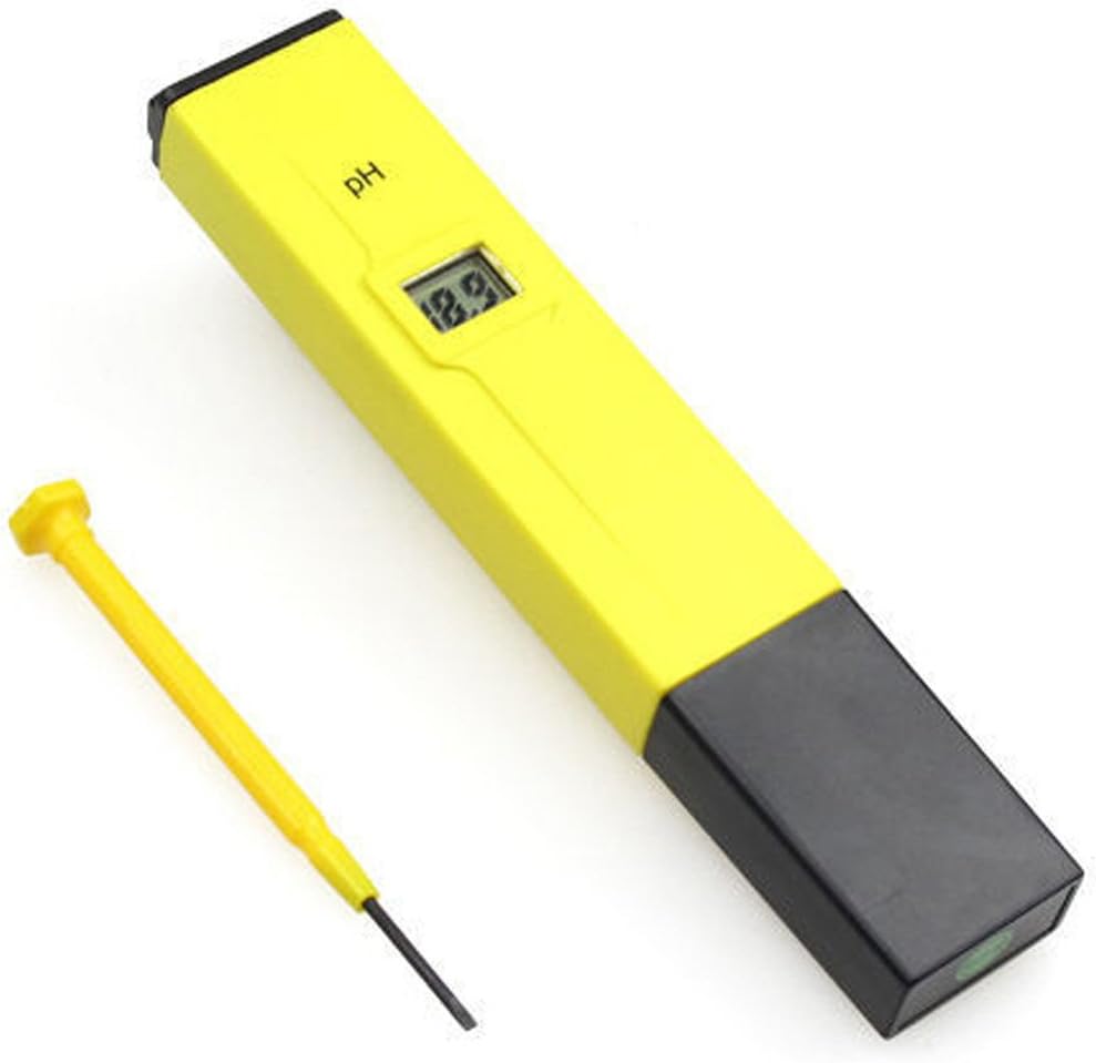PH-009 Pocket Pen Type PH Meter Digital Tester for Aquarium Pool Water Laboratory (Yellow)