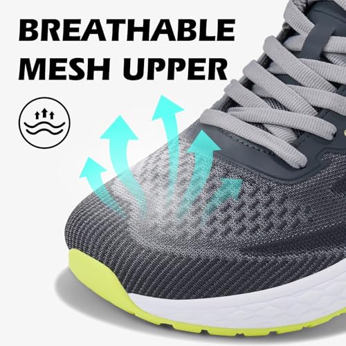 Image of Mens Wide Toe Box Walking Shoes Running Athletic Sneakers-Breathable Lightweight Non-Slip