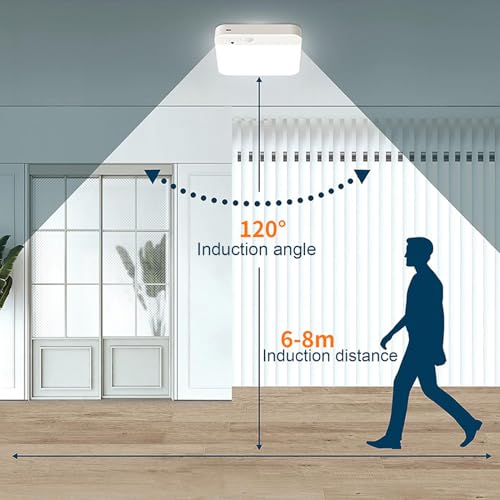 Plafonnier à détecteur de mouvement LED FTVOGUE télécommandable