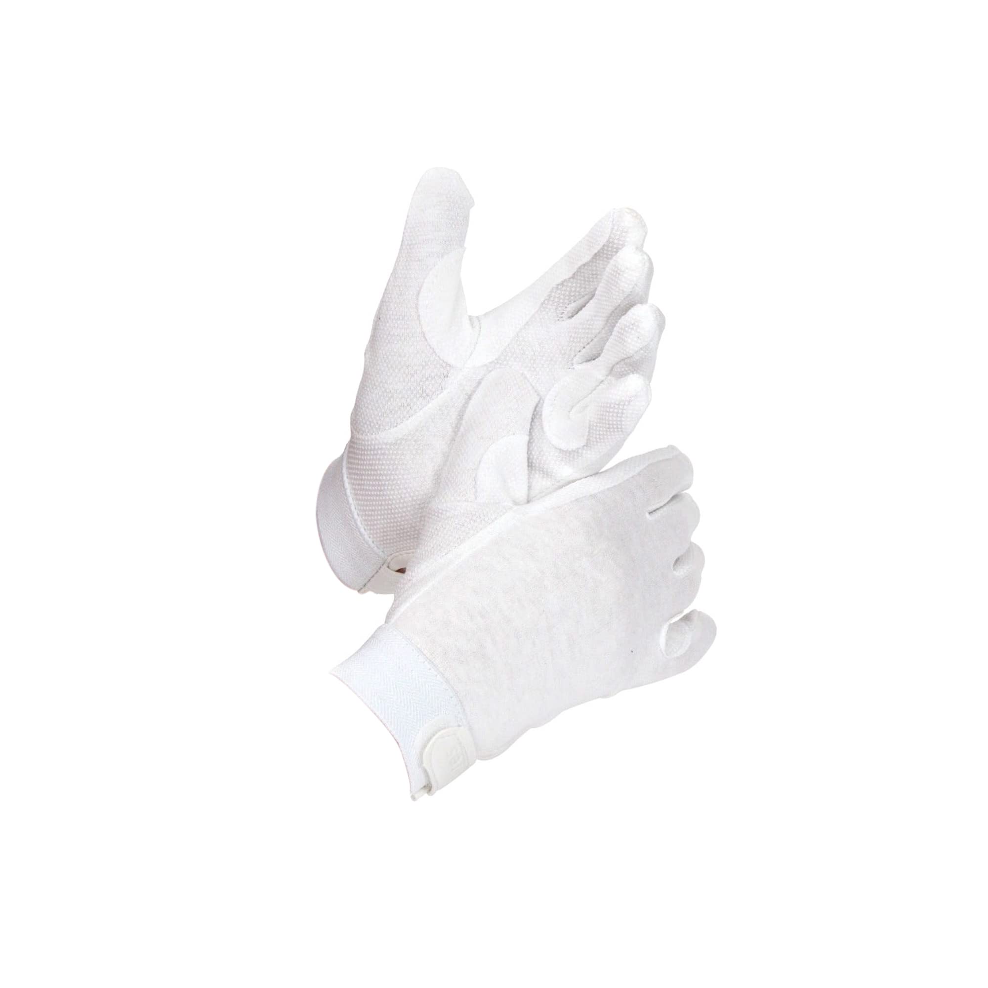 Adults Newbury Riding Gloves - Medium - White — image 1