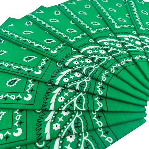 Image of Vamqor 100% Cotton 10 Pack Fine Bandanas