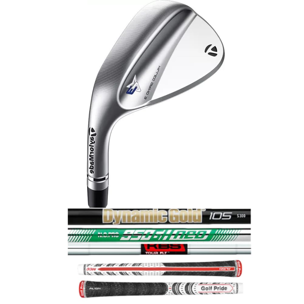 Build a Custom Left Handed TaylorMade MG3 RAW 46* Standard Bounce Wedge (Dynamic Gold 105 Onyx, Stiff)