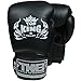 TOP KING Boxhandschuhe, Super Air, Leder, schwarz, Boxing Gloves, Muay Thai, Leder Size 12 Oz