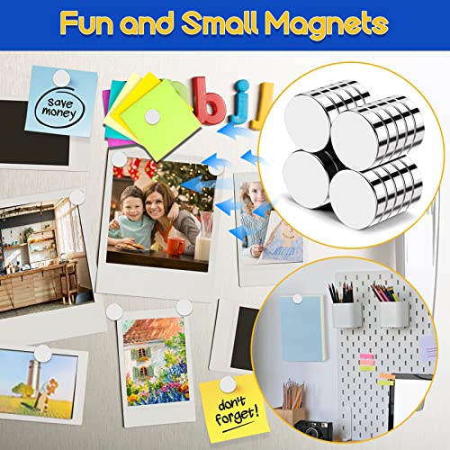 Image of 20Pcs Fridge Magnets, 12x3mm Small Strong Magnet Rare Earth Magnets Tiny Neodymium Disc Magnet Mini Magnets for Crafts, DIY, Kitchen, Whiteboard, Office