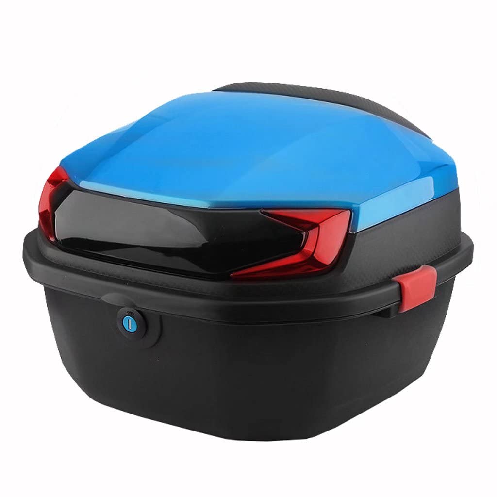 Coffre de rangement universel pour bagages de moto grand volume coque ABS rigide et étanche