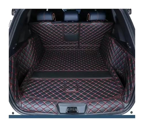 Tapis de coffre BYD Seal U noir et rouge sur mesure sans système audio