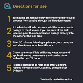 Hot Tub Leak Sealer to Fix Leaks Easily - Spa Leak Sealer 16oz, Advanced Spa Repair Chemical Made in the USA - AquaDoc