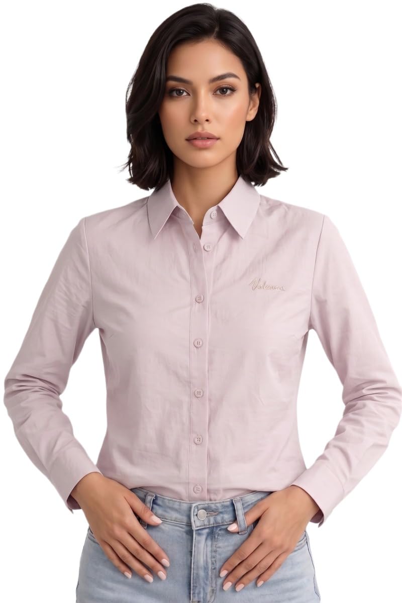 daisy & bubbles Women's Blush Whisper Shirt Freesize V-Neck Casual Lightweight Top-picture-34