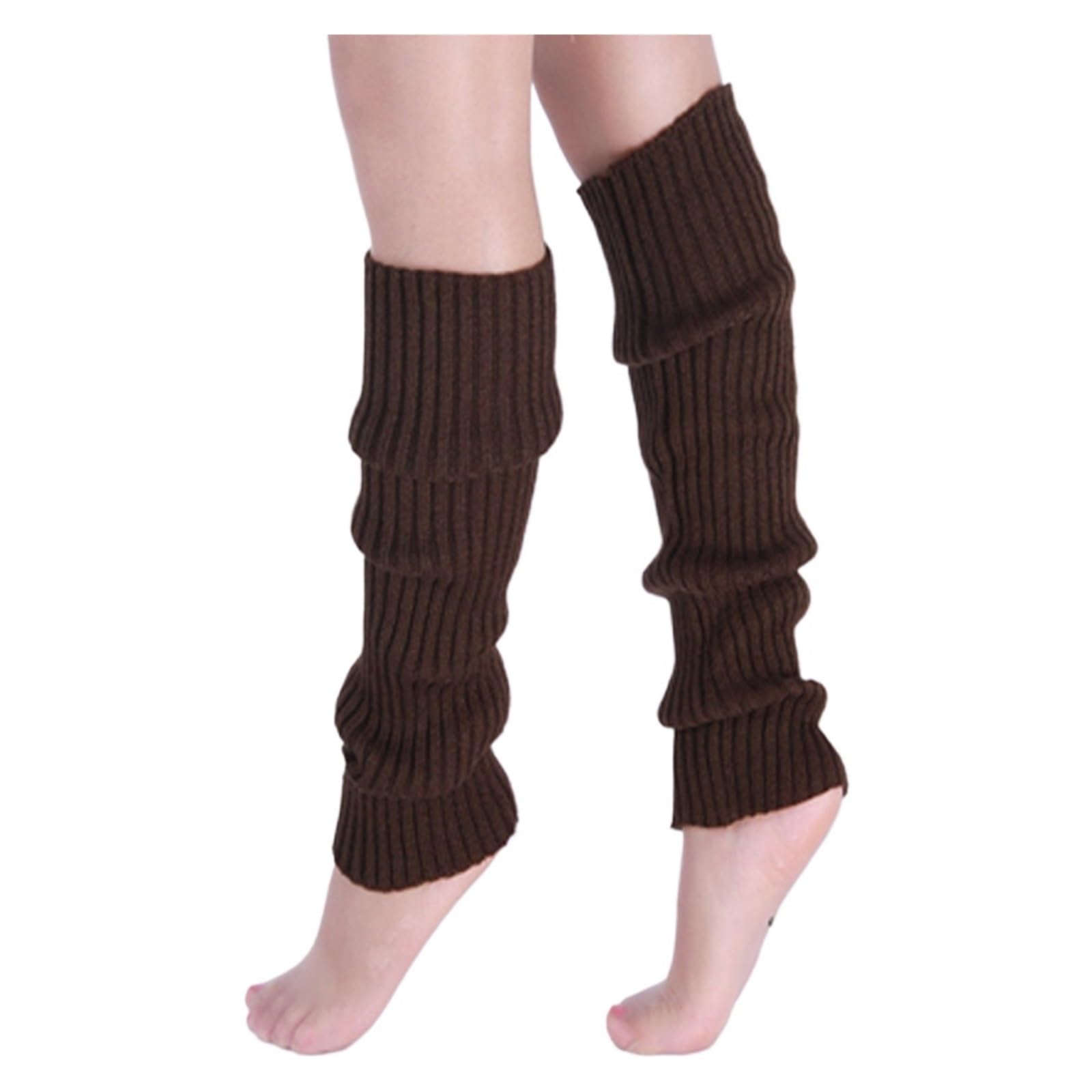 3 Pcs Womens Autumn Long Knitted Foot Cover Leg Breathable Warmers Winter Protector Stocking Legging Ladies Striped Warmersocks