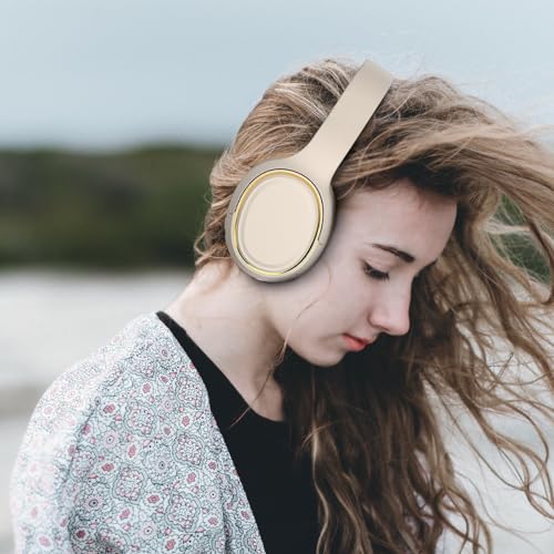 Image of H6 Over Ear Headphones with ENC + HD Calling, Upto 50 Hrs Playtime, Fast Charging, in-Built ENC Mic, 40mm Titanium Bass Drivers, Super Soft Cushion, AUX in, Foldable Design (White)