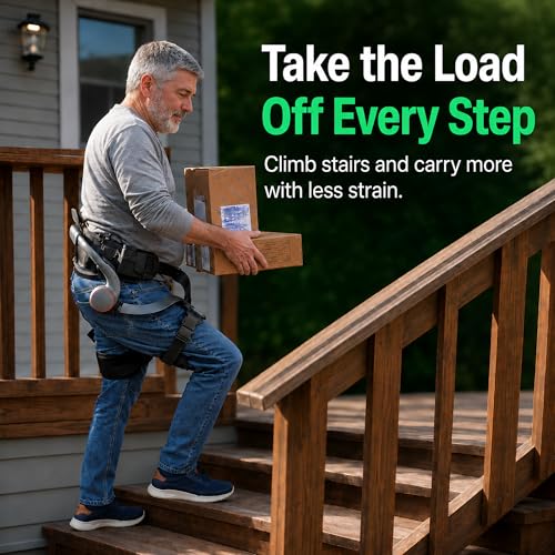 Image of Exoskeleton with Dual Compact Batteries, Up to 15 Miles Range, AI Motion System, 1000W Peak Power Output, Leg Assistance for Hiking, Walking, Climbing Stairs and Daily Activities