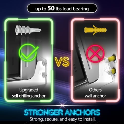 Image of Fosmon for PS5 Wall Mount Kit with Fast Controller Charging Station Charger