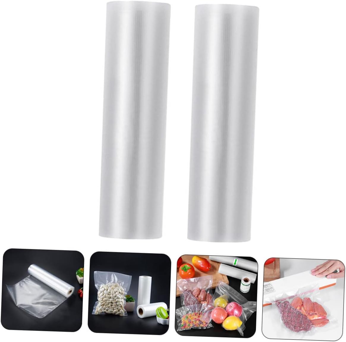 Vacuum Sealer Bags 2 Rolls Pa PE for Household Food Storage