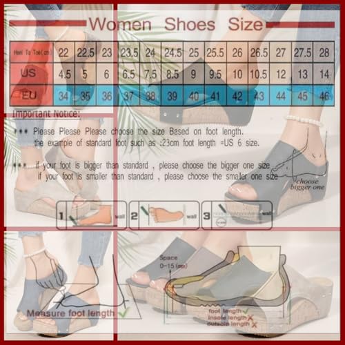 Wide Width Platform Wedge Sandals for Women, Comfortable Low Heel Open Toe Buckle Ankle Strap Sandals, Orthopedic Summer Dressy, Wedding Party Casual Shoes4
