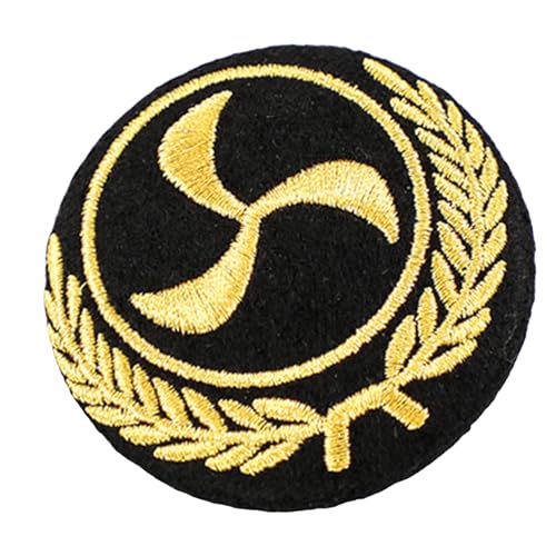 Insignia de oficial de marina bordada, accesorio para disfraz de marina y tripulaciones de vuelo, decoración de uniforme, insignia profesional de sombrero, talla única, como se describe