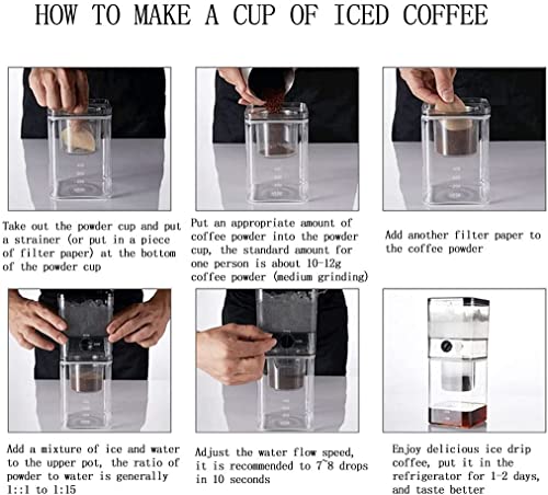 Cafetera de Goteo Fría Portátil con Control Ajustable 500 mL miniatura 7