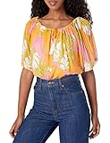 Trina Turk Women's V Neck Graceful Top, Multi, Small