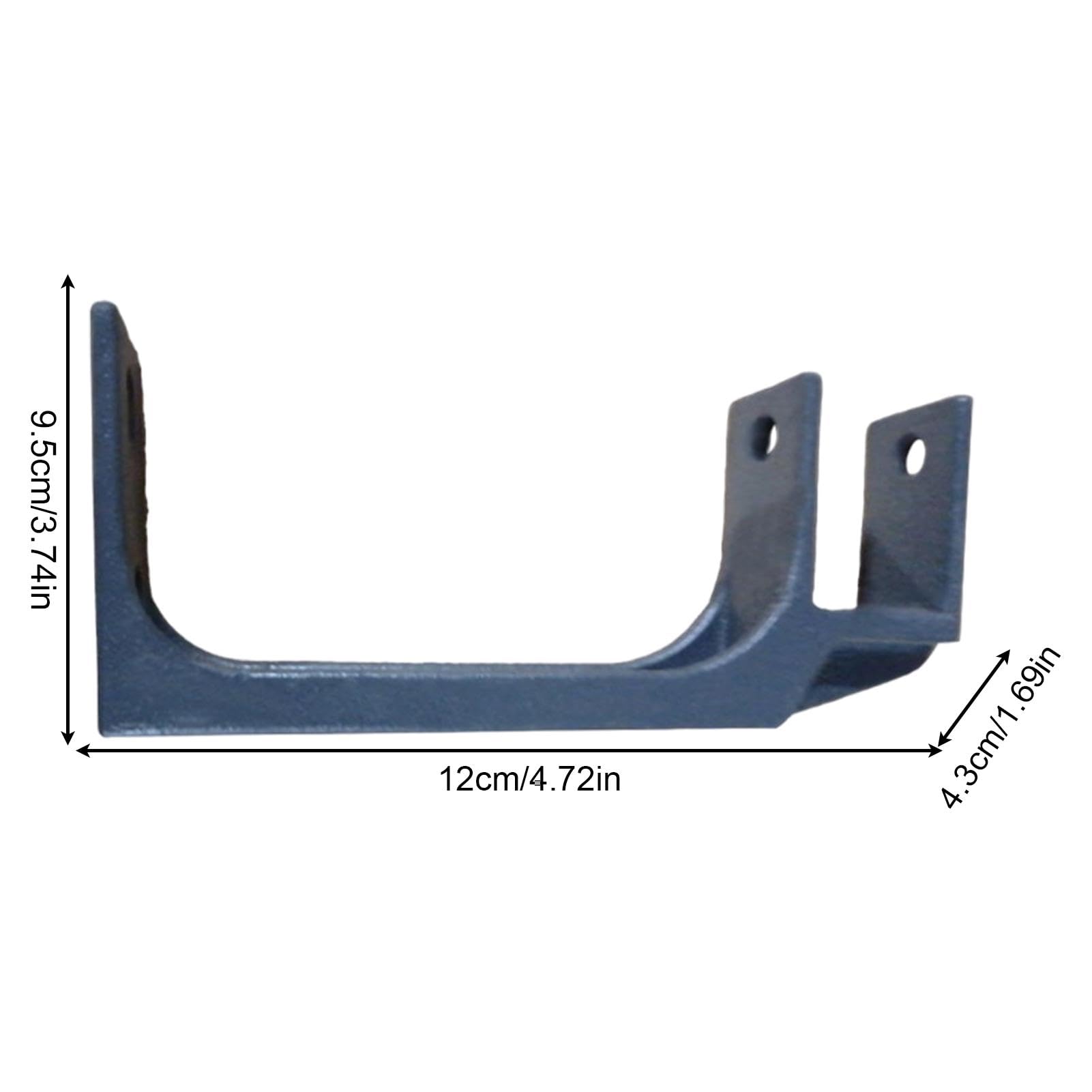 Support De Montage Mural Pour Auvent Rétractable - Alliage D'Aluminium, 12.2cm, Noir | Fixation Facile Pour Abris Extérieurs, Terrasses