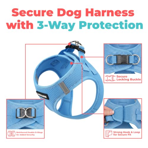 Image of Voyager Step-in Air Dog Vest Harness - Sky Blue, XXX-Small