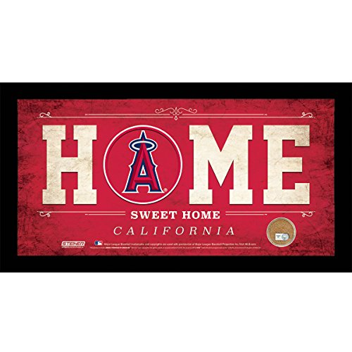 MLB Los Angeles Angels Home Sweet Home Sign with Game-Used Dirt from Angel Stadium of Anaheim, 6 x 12